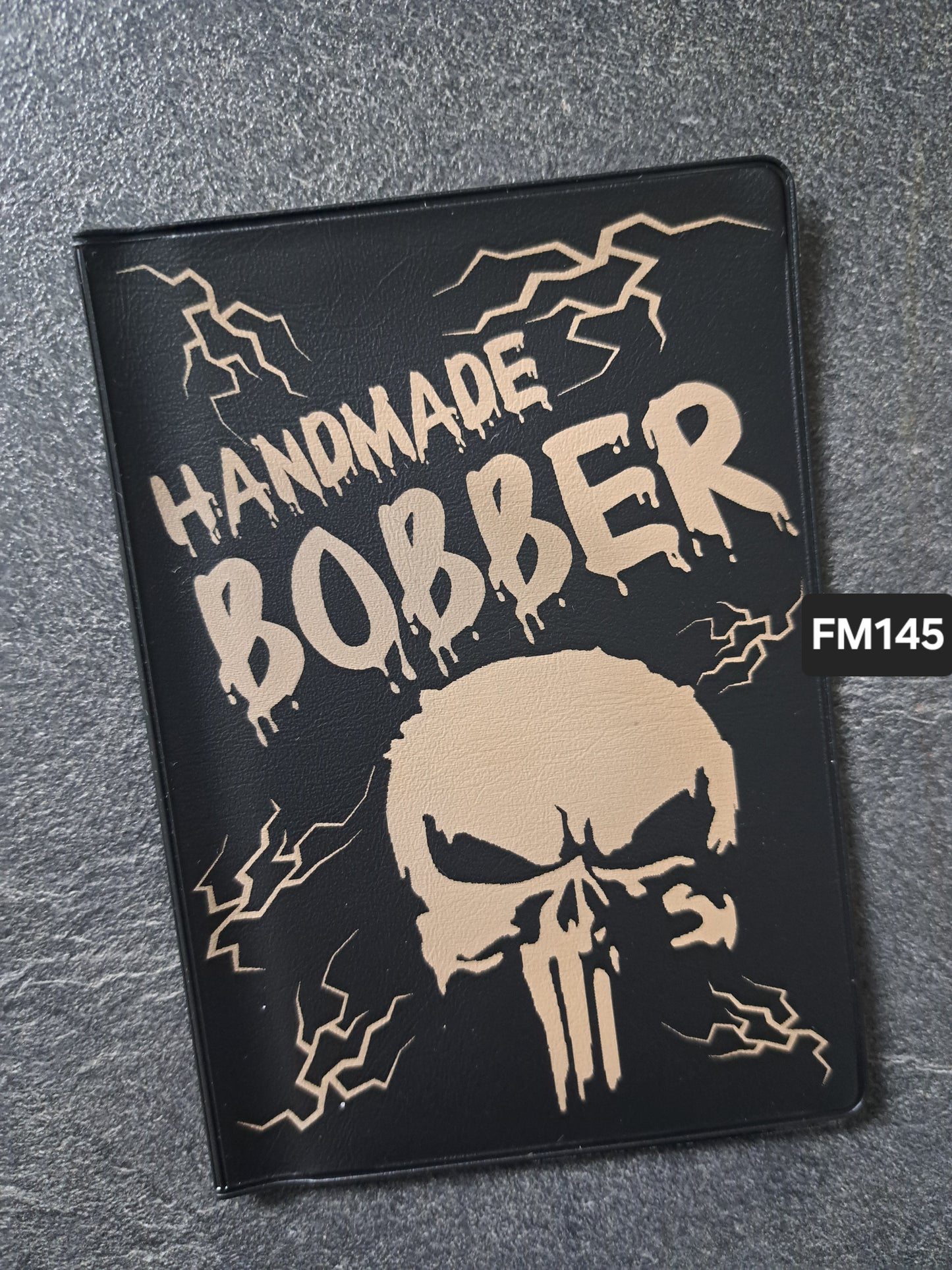 Fahrzeugscheinmappe Gravurdekor Handmade Bobber Punisher