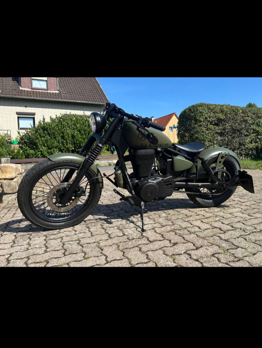 Suzuki Savage LS650 (Tank-)Flasche & Rahmenhalter Police Department