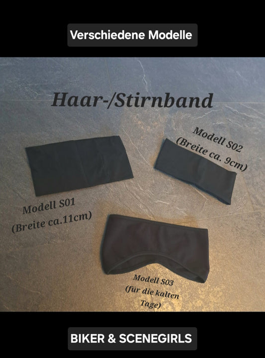 Haar-/Stirnband Totenkopf Kolben