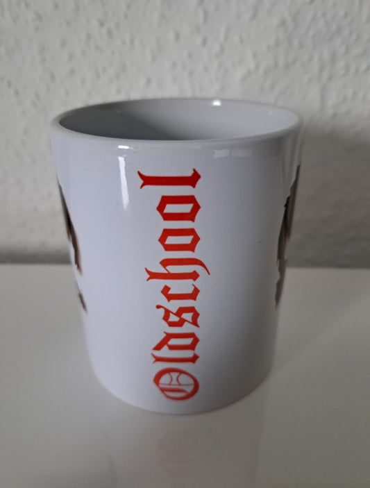 Kaffeetasse Punisher Oldschool rot