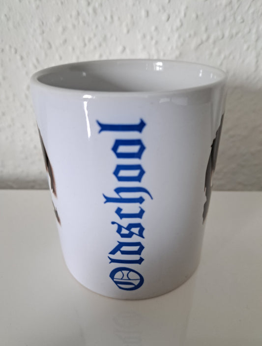 Kaffeetasse Punisher Oldschool blau
