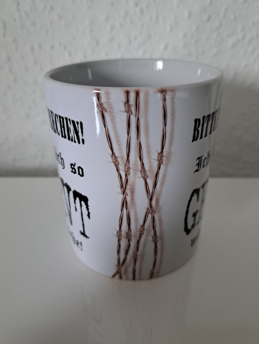 Kaffeetasse Bitte nicht ansprechen