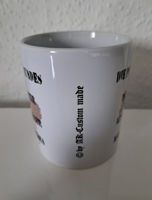 Kaffeetasse Die Pfote eines Hundes