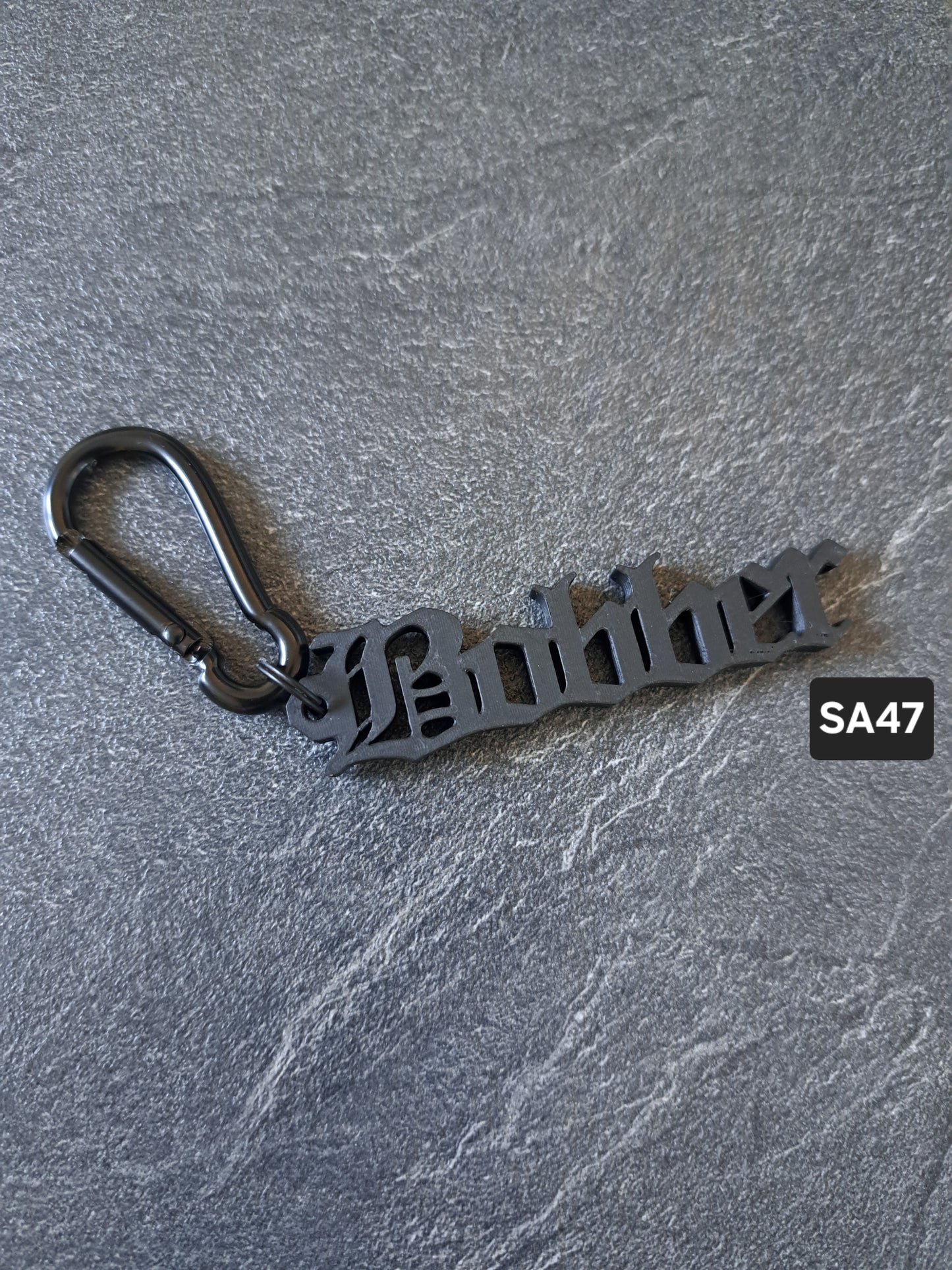 Schlüsselanhänger Schriftzug Bobber