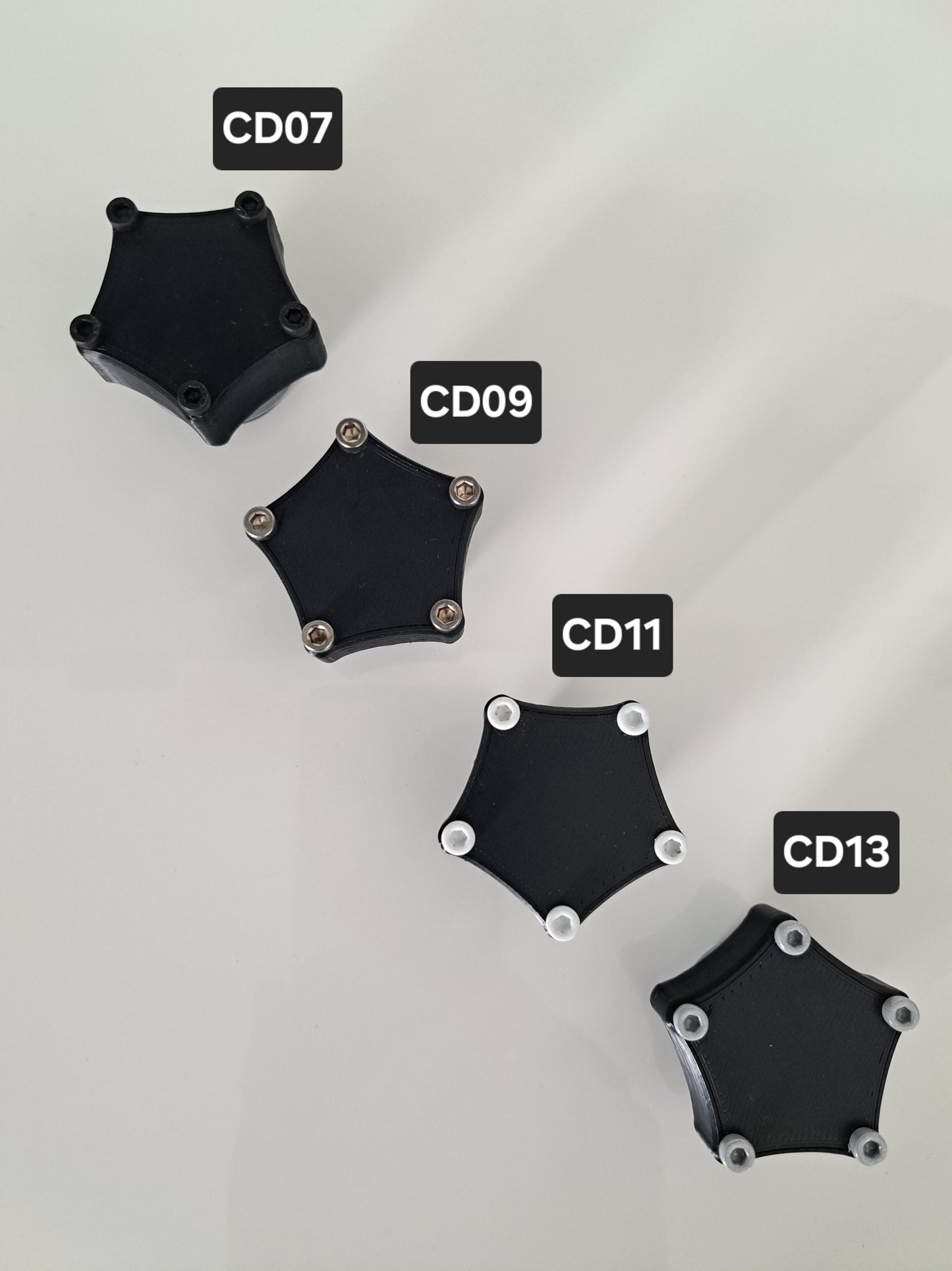 Customdeckel Pentagon Dekoschrauben groß