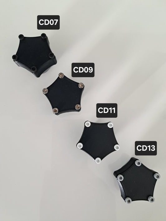 Customdeckel Pentagon Dekoschrauben groß