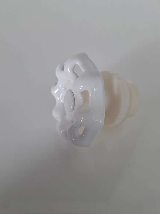 Customdeckel NOS-Handrad weiß/weiß