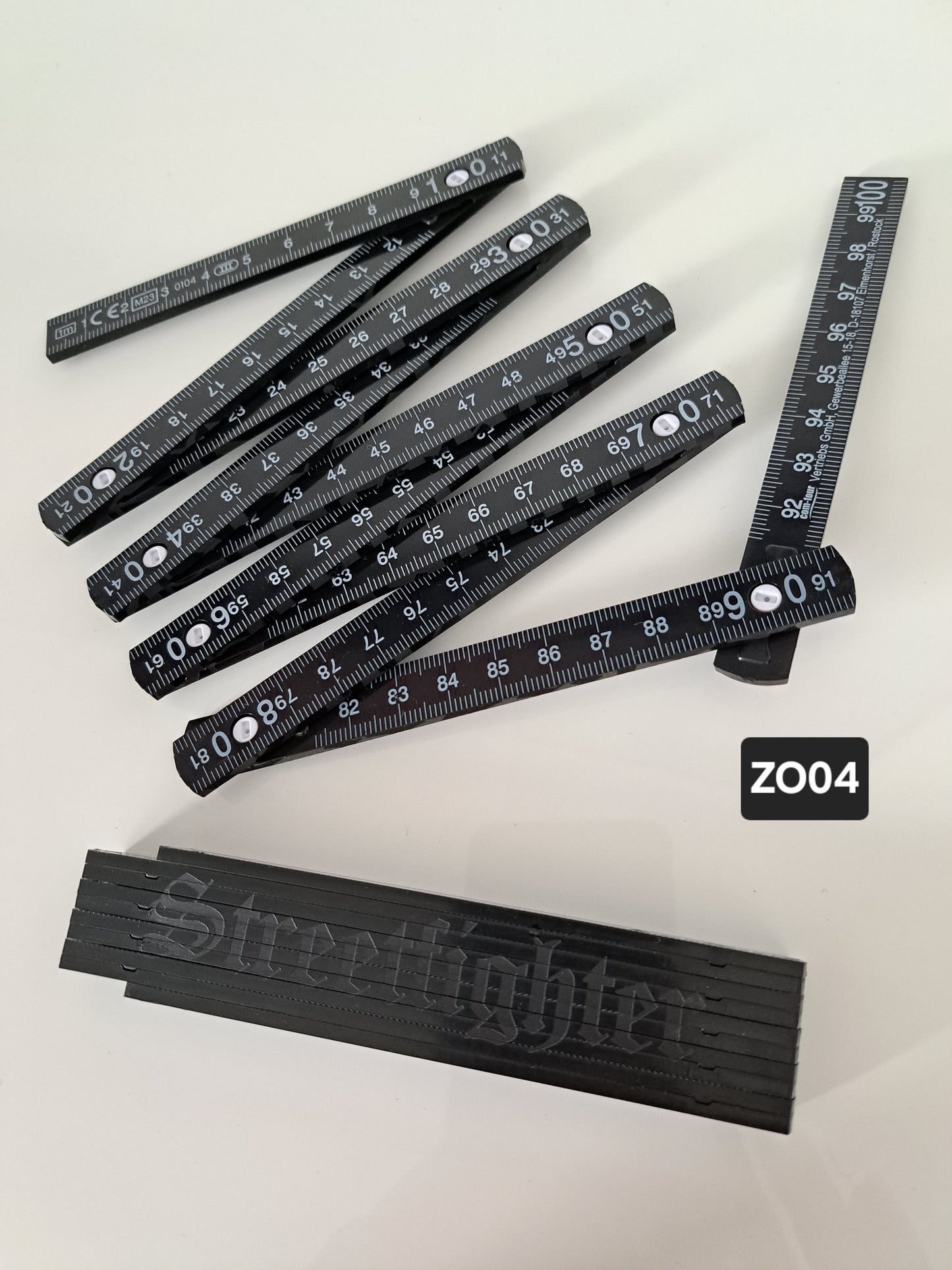 Zollstock dezente Gravur Streetfighter