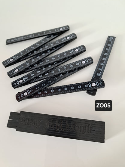 Zollstock dezente Gravur Klagt nicht,kämpft