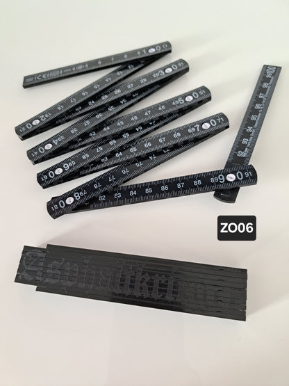 Zollstock dezente Gravur Asphaltkrieger