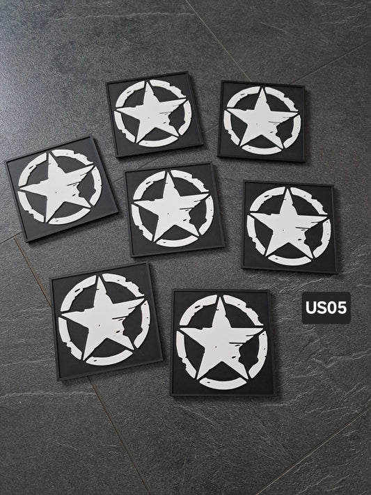 Untersetzer PLA ARMY-Stern