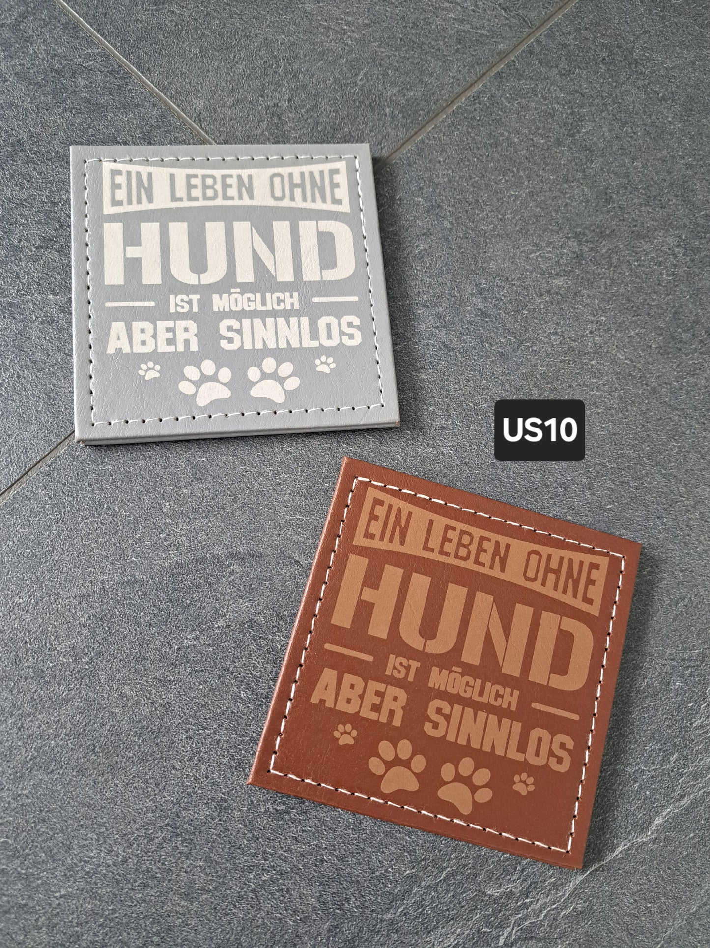 Untersetzer PU Ein Leben ohne Hund