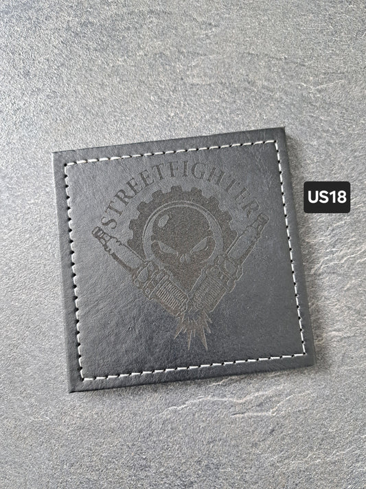Untersetzer PU Streetfighter Totenkopf Zündkerzen
