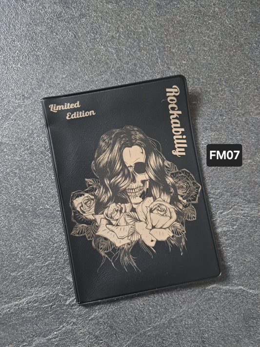 Fahrzeugscheinmappe Gravurdekor Rockabilly