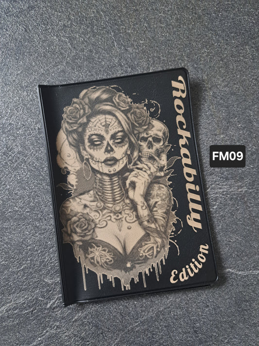 Fahrzeugscheinmappe Gravurdekor Rockabilly
