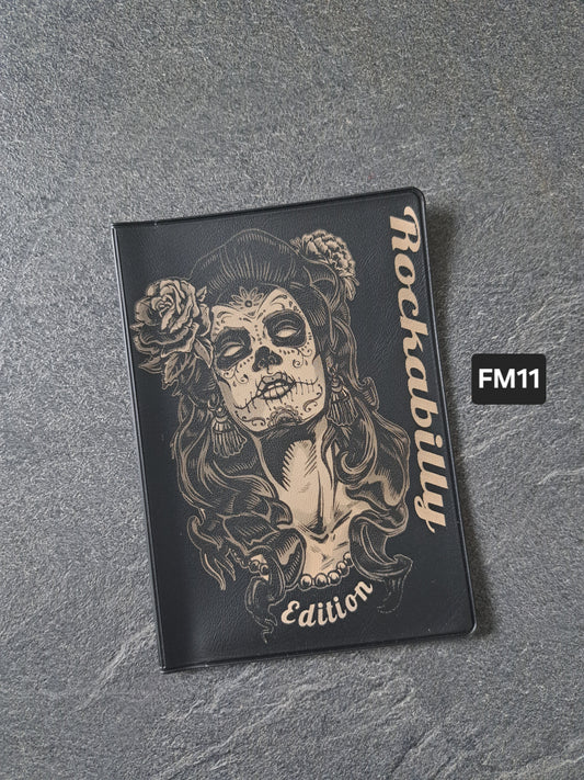 Fahrzeugscheinmappe Gravurdekor Rockabilly
