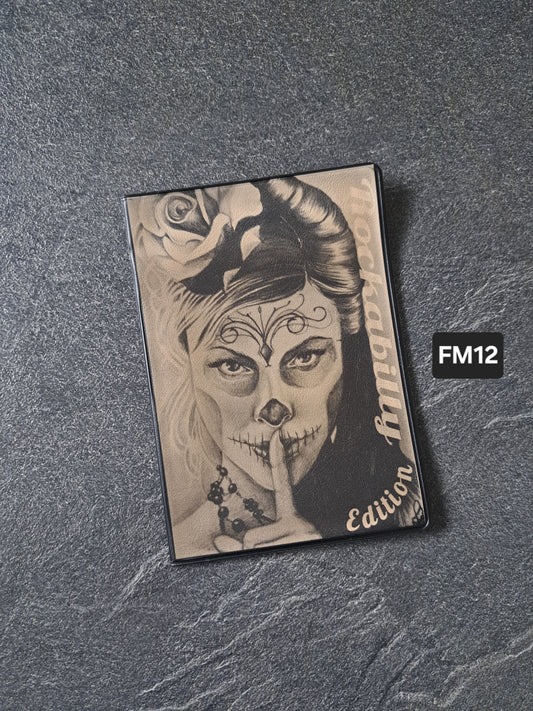 Fahrzeugscheinmappe Gravurdekor Rockabilly