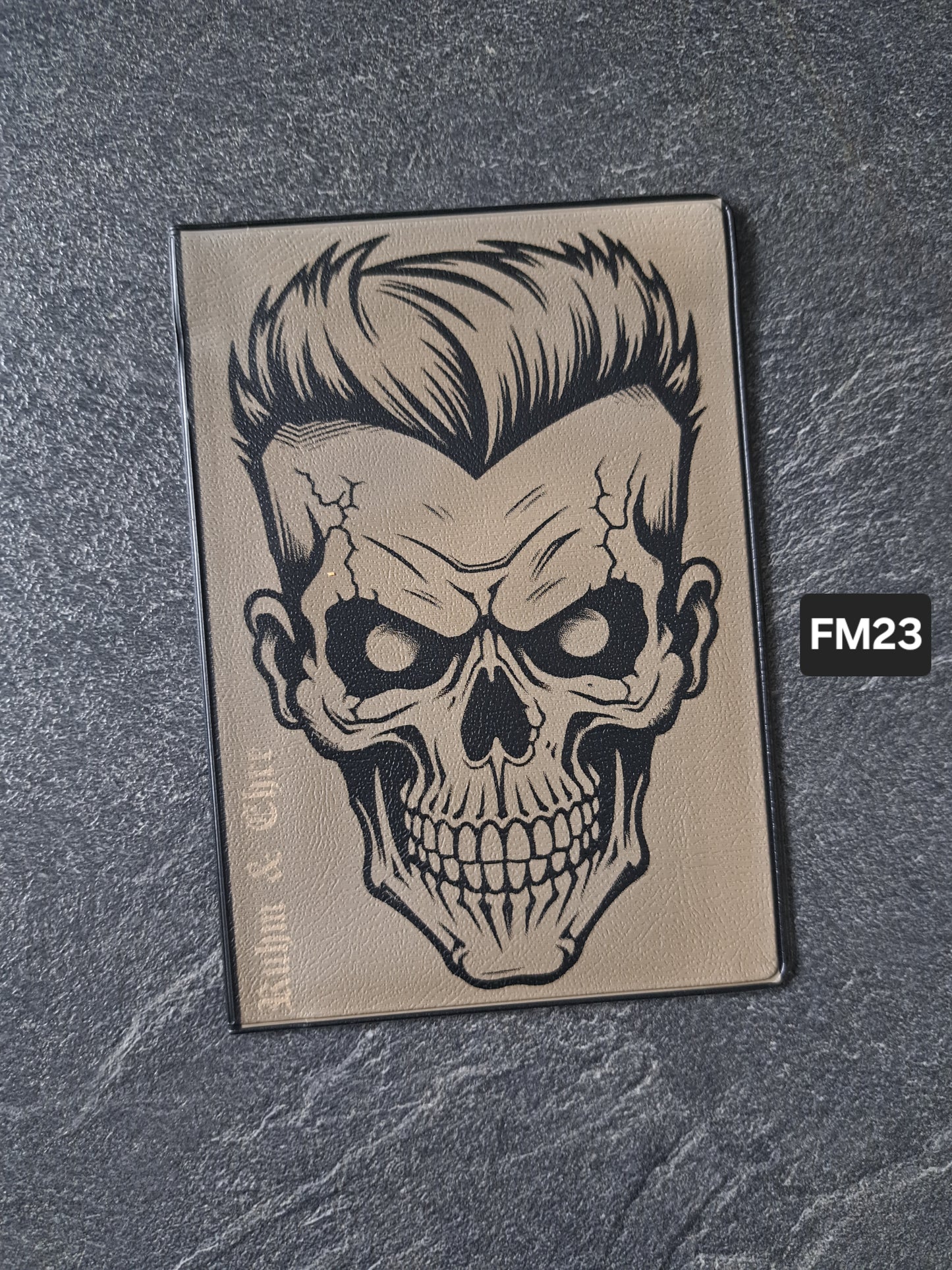 Fahrzeugscheinmappe Gravurdekor Rockabilly