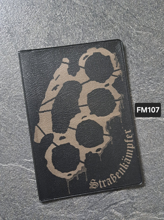 Fahrzeugscheinmappe Gravurdekor Schlagring Strassenkämpfer