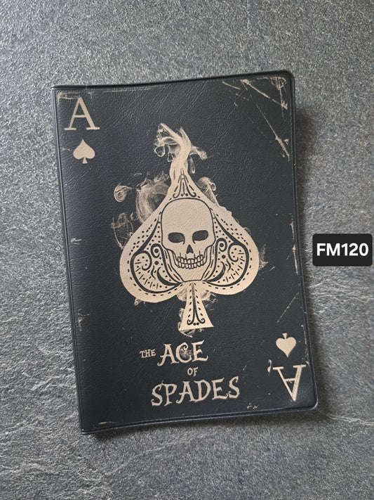Fahrzeugscheinmappe Gravurdekor The Ace of Spades