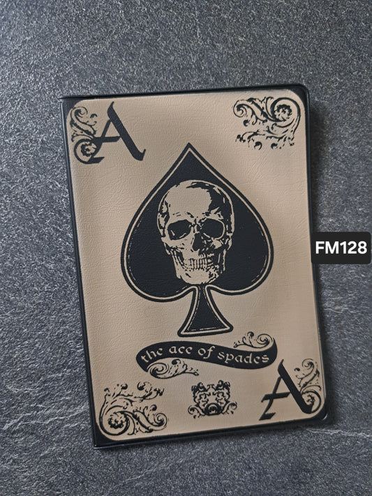 Fahrzeugscheinmappe Gravurdekor The Ace of Spades