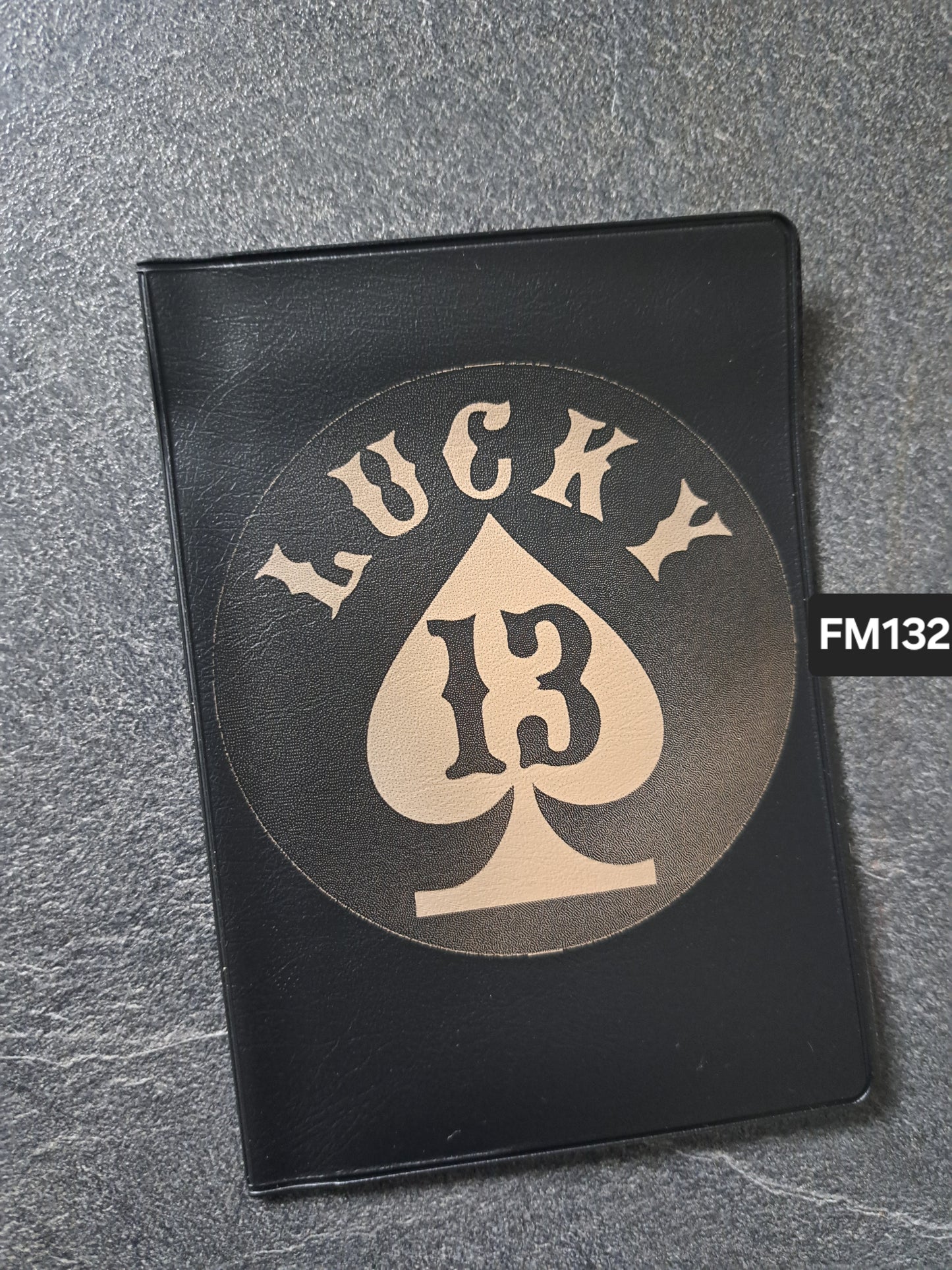Fahrzeugscheinmappe Gravurdekor Lucky 13