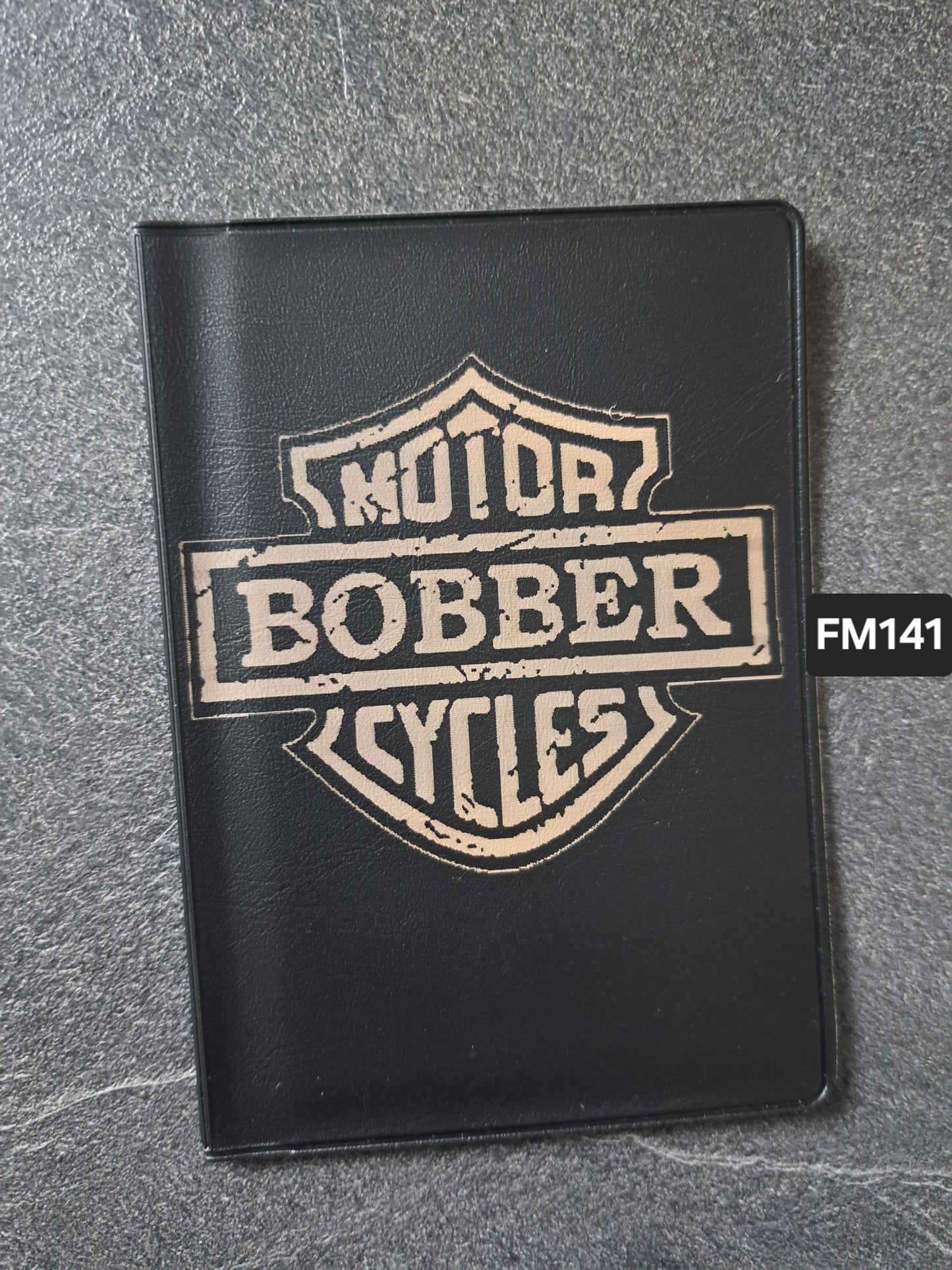 Fahrzeugscheinmappe Gravurdekor Motor Bobber Cycles