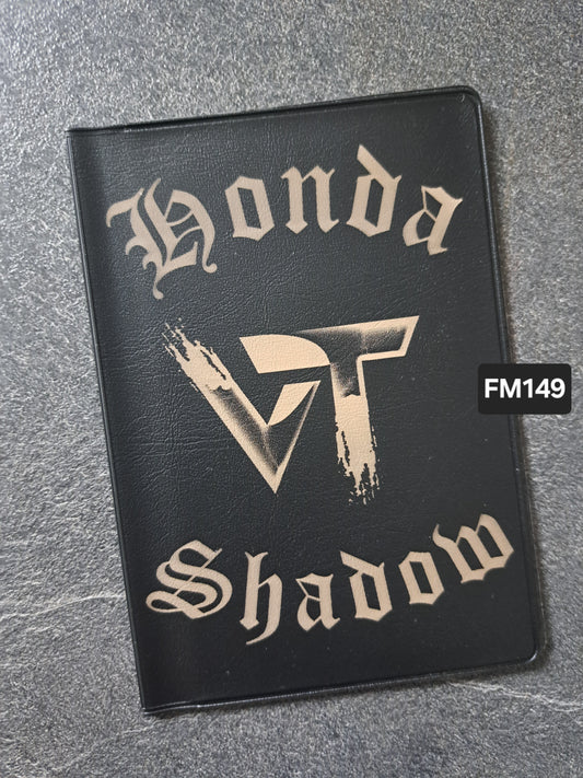 Fahrzeugscheinmappe Gravurdekor Honda Shadow VT