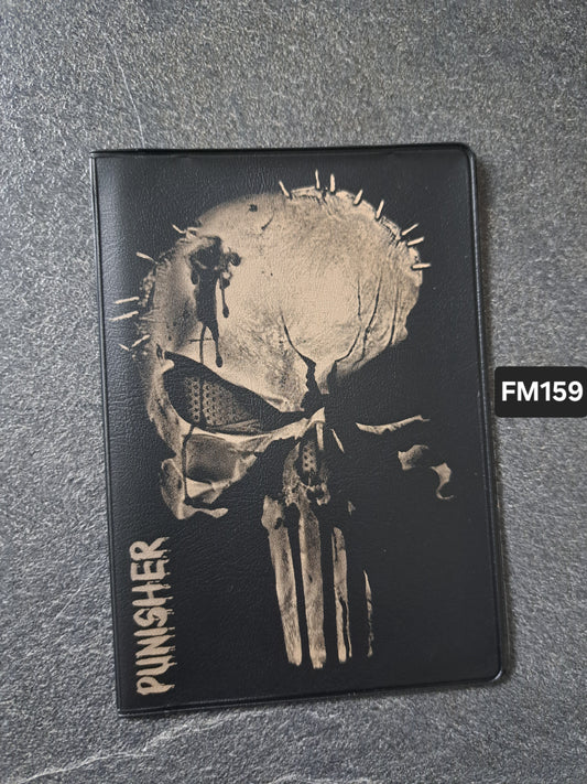 Fahrzeugscheinmappe Gravurdekor Punisher