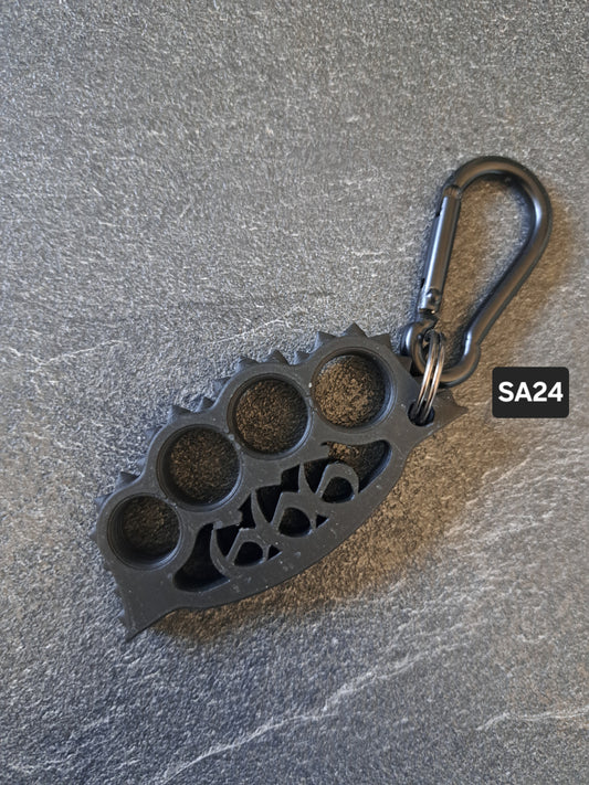 Schlüsselanhänger Schlagring 666