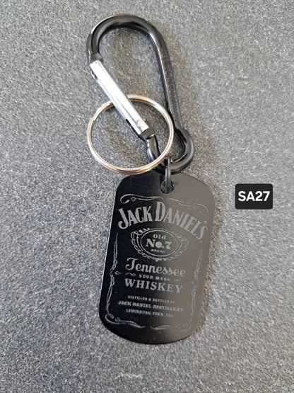 Schlüsselanhänger Dog-Tag Gravur JACK D.