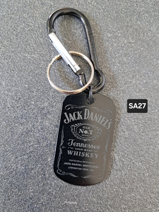Schlüsselanhänger Dog-Tag Gravur JACK D.