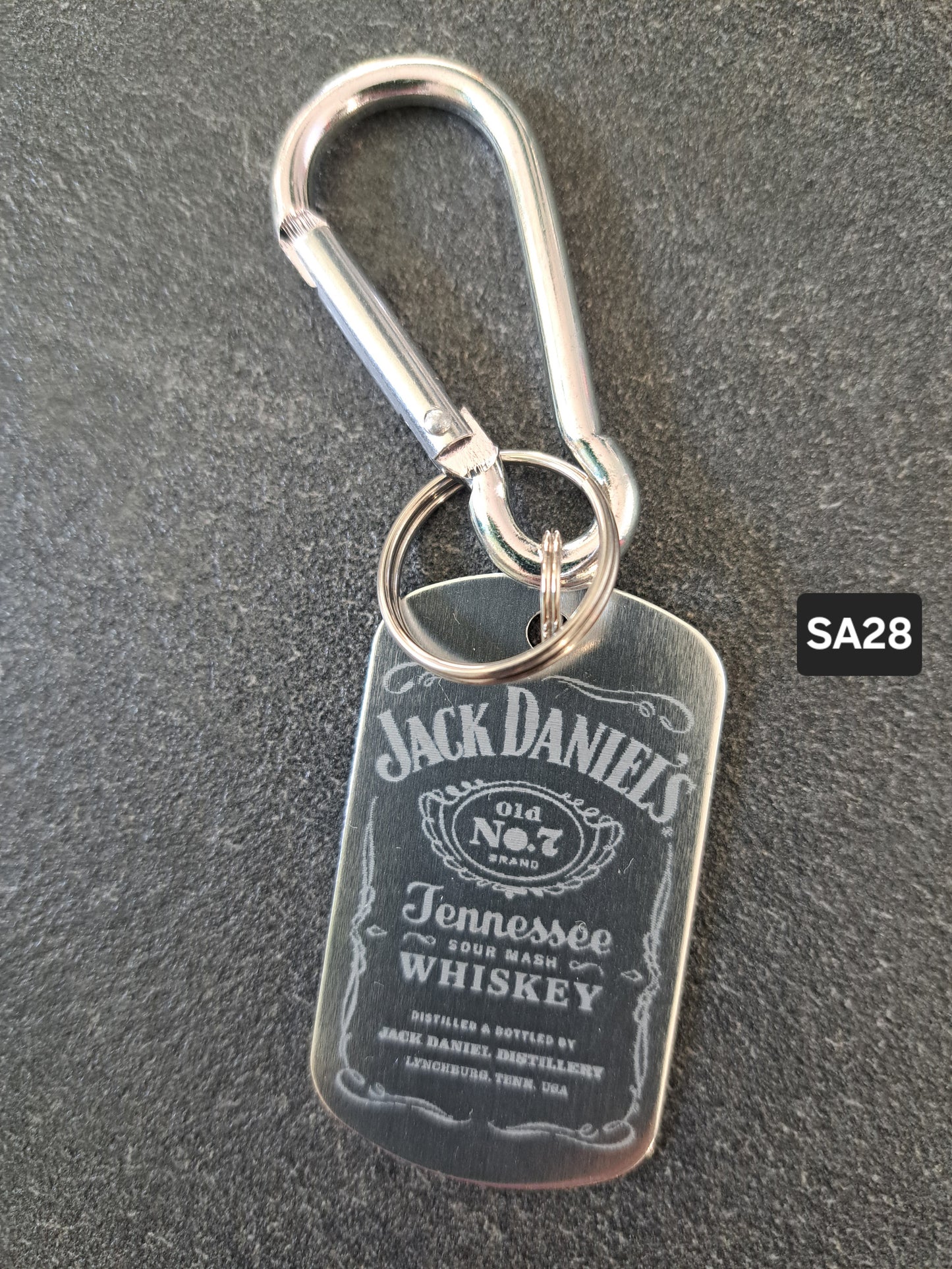 Schlüsselanhänger Dog-Tag Gravur JACK D.