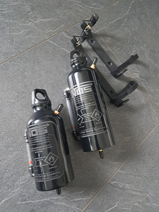 Ausgleichsbehälter "NOS-BLACK" Gravurdekor