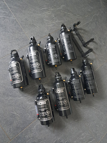 Ausgleichsbehälter "NOS-BLACK" Gravurdekor