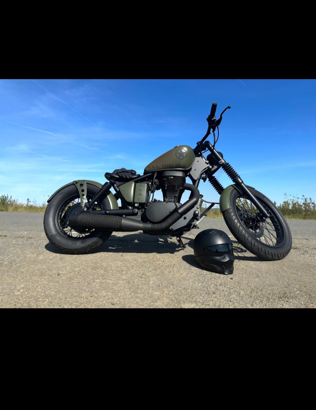 Suzuki Savage LS650 (Tank-)Flasche & Rahmenhalter