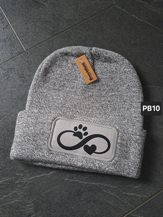 Patch-Beanie Pfote & Herz unendlich
