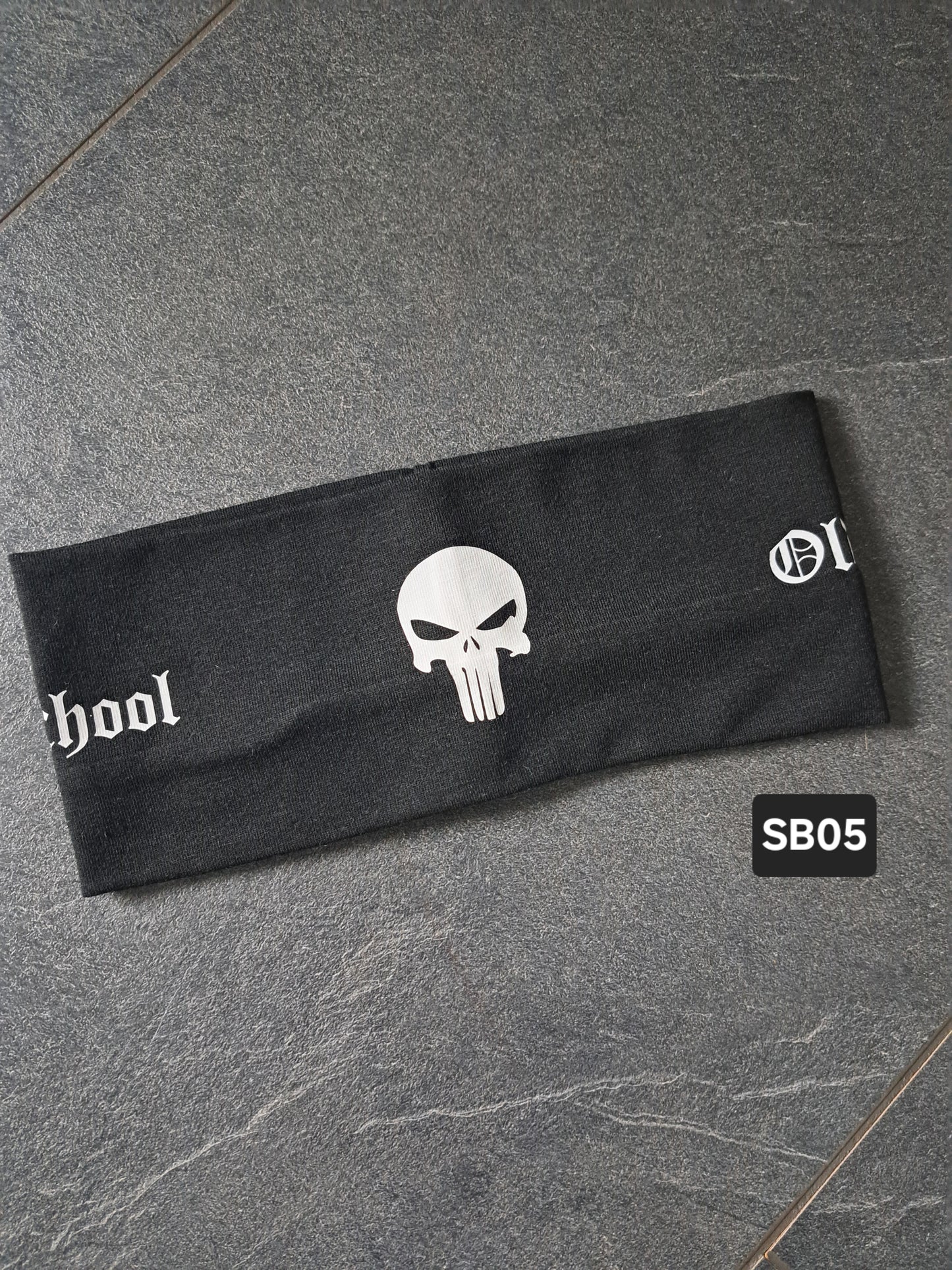 Haar-/Stirnband Punisher Oldschool
