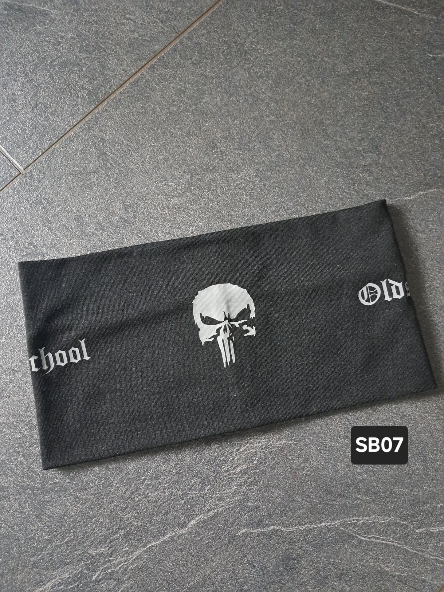 Haar-/Stirnband Punisher Oldschool