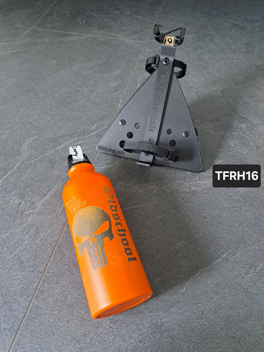 Suzuki Savage LS650 (Tank-)Flasche & Rahmenhalter Punisher Oldscho