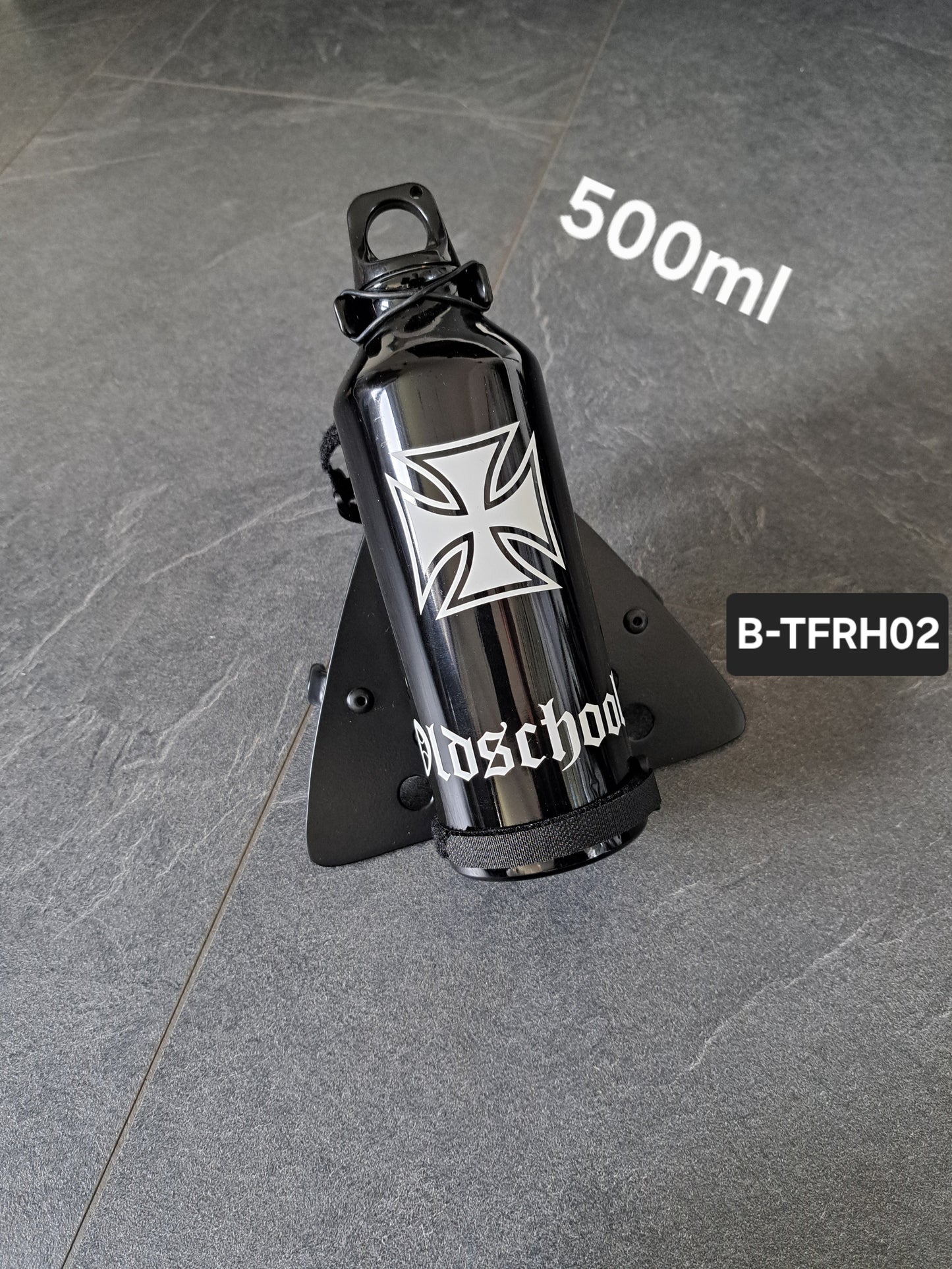 Suzuki Savage LS650 (Tank-)Flasche & Rahmenhalter Eis. Kreuz Oldschool