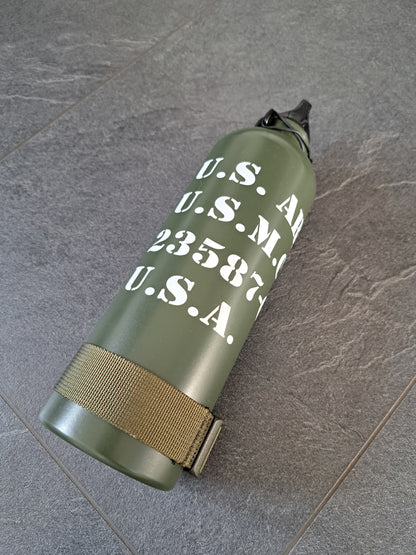 (Tank-) Flasche & Universalhalter 750ml U.S. Army