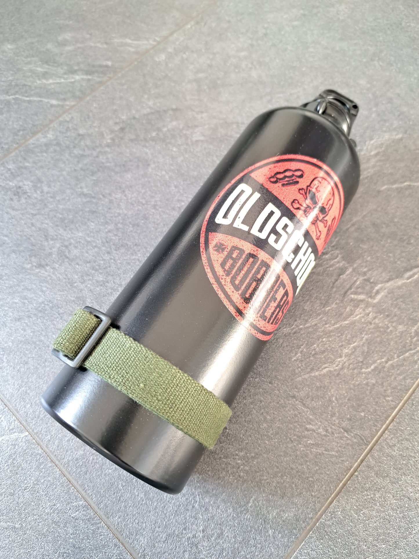 (Tank-) Flasche & Universalhalter 1000ml Oldschool Bobbers