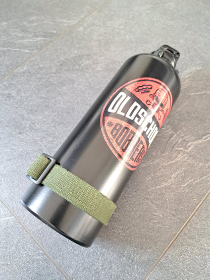 (Tank-) Flasche & Universalhalter 1000ml Oldschool Bobbers