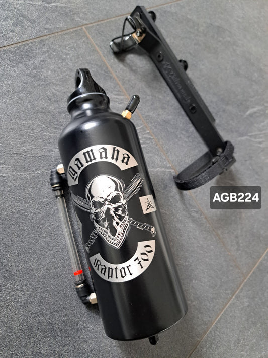 Ausgleichsbehälter Y. Raptor700 Totenkopf inkl. verst. Halter