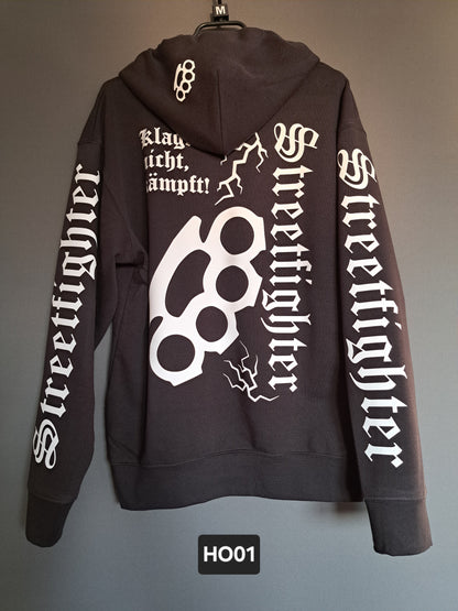 Hoodie Streetfighter Schlagring Klagt nicht,kämpft!
