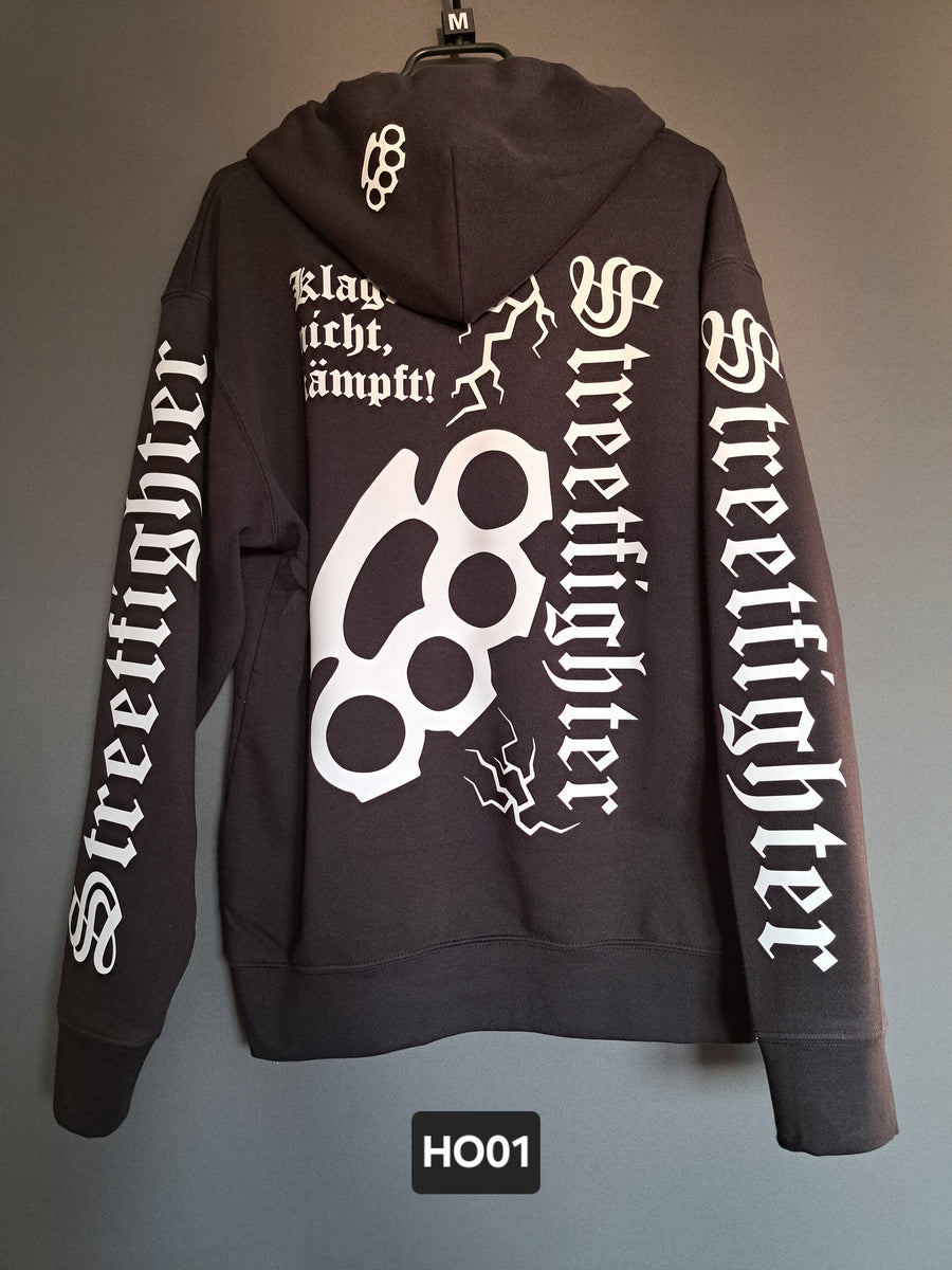 Hoodie Streetfighter Schlagring Klagt nicht,kämpft!