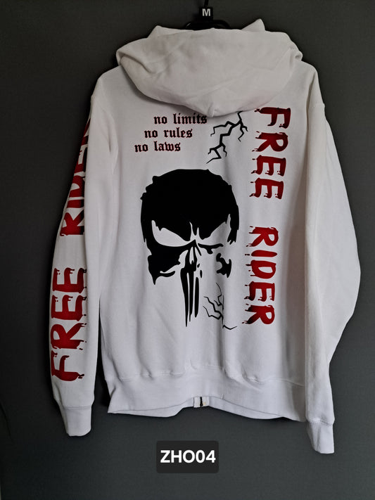 Zip-Hoodie Free Rider Punisher