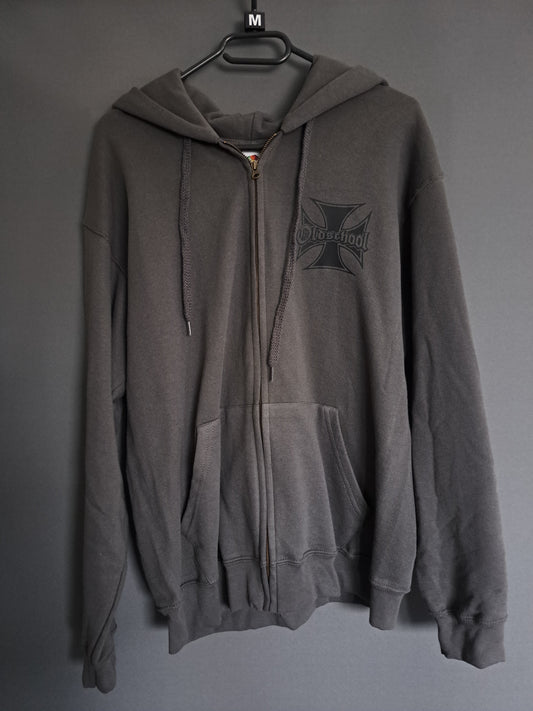 Zip-Hoodie Eis. Kreuz Oldschool