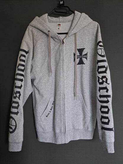 Zip-Hoodie Eis. Kreuz Oldschool